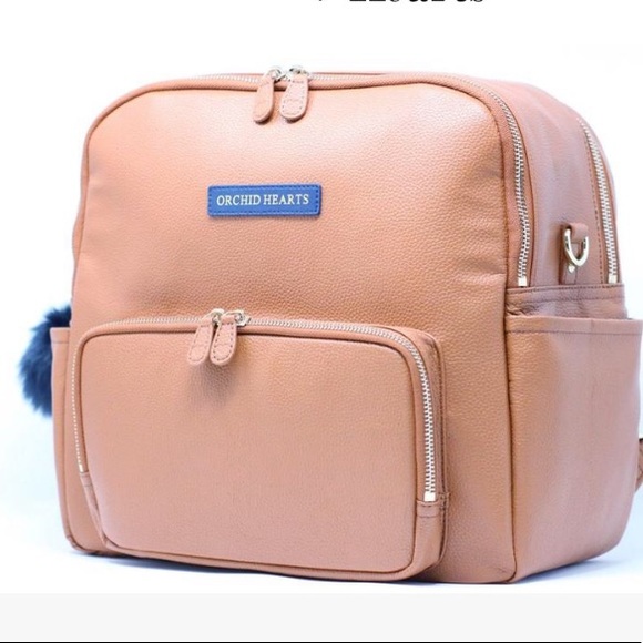 orchid hearts diaper bag